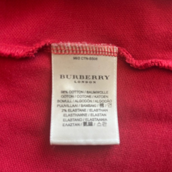 Burberry London Red Polo - Picture 7 of 7